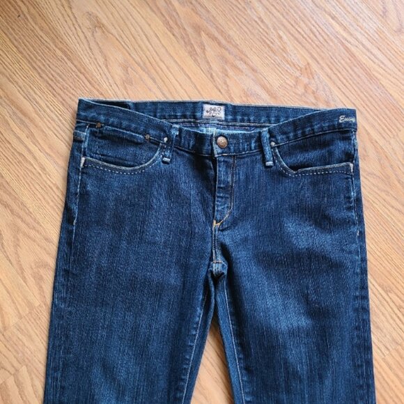 NEW VINTAGE Y2K GOLDSIGN ENVY JEANS ULTRA LOW RISE STRAIGHT LEG STRETCH DENIM 29 - Picture 3 of 8